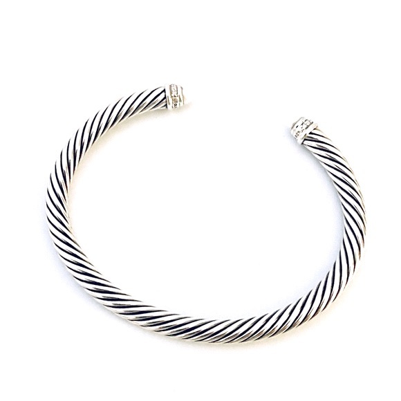 NWOT David Yurman Cable Classic Pearl Bracelet with Diamonds - Picture 2 of 6